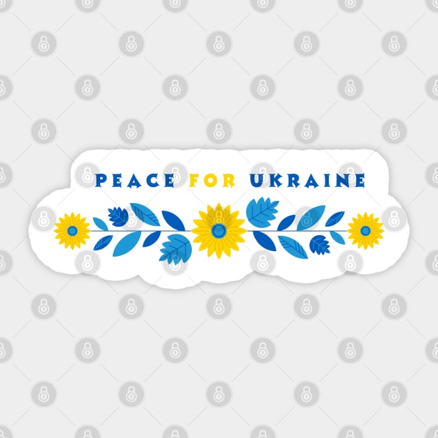 peace for ukraine Sticker by katalinaziz